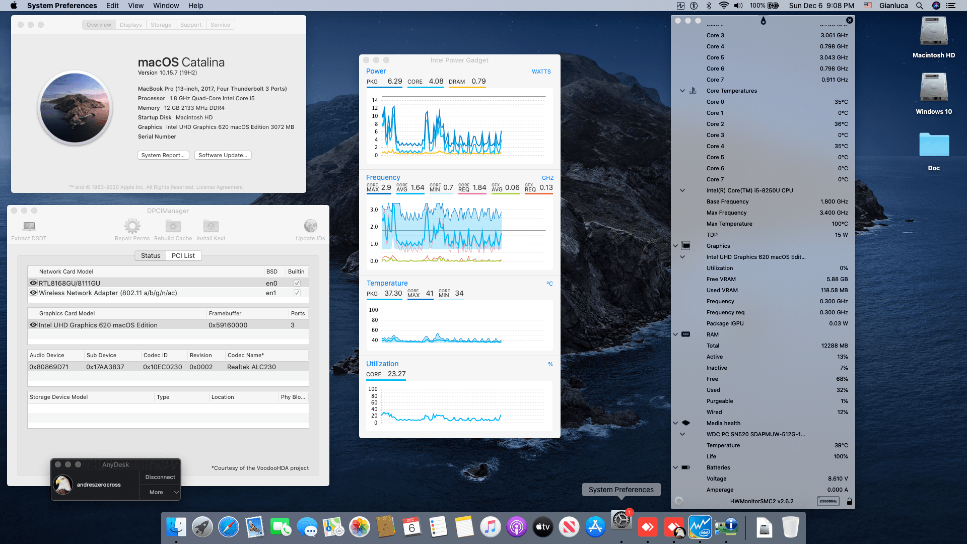 Success Hackintosh macOS Catalina 10.15.7 Build 19H2 in Lenovo Ideapad 330-15IKB-81DE